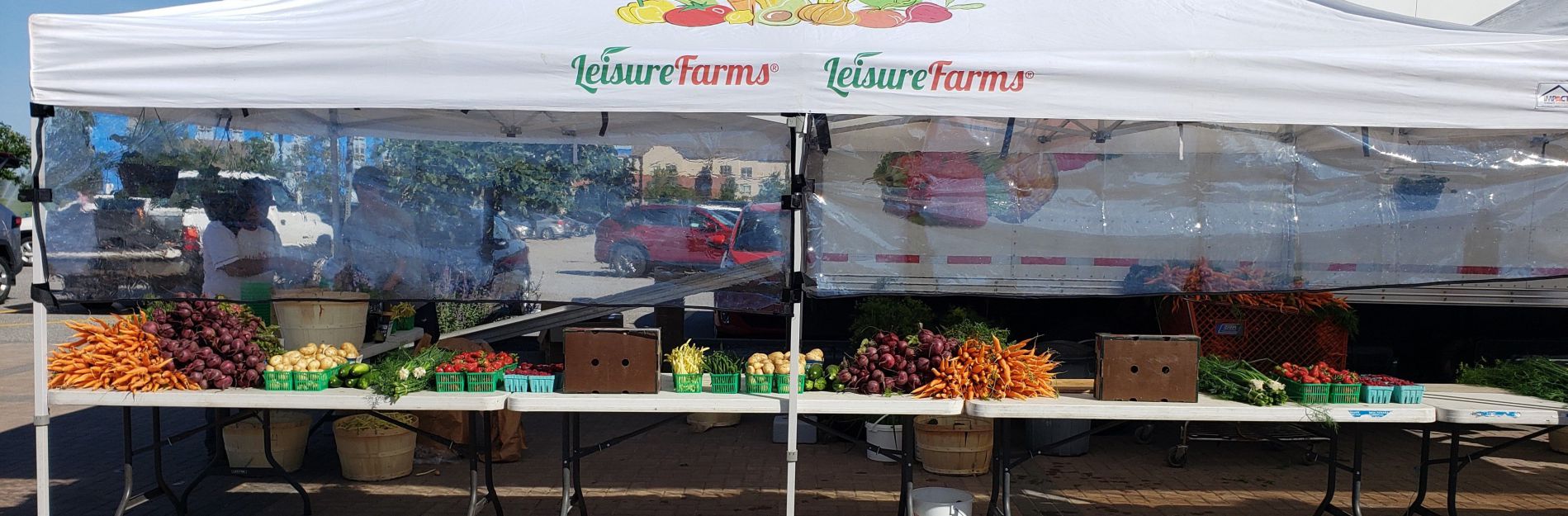 Banner of strawberry baskets