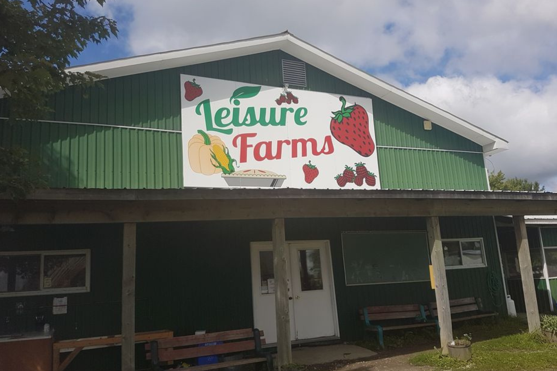 Banner of strawberry baskets